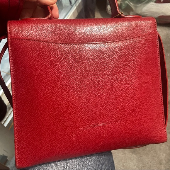 Vintage Coach Madison Biltmore Italy 4417 Top Handle Red. - Picture 11 of 16